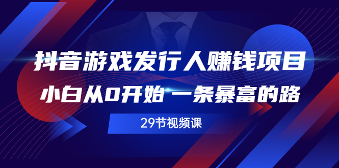 **抖音游戏发行人赚钱项目：新手成长之路，零起点到暴发户的蜕变**
