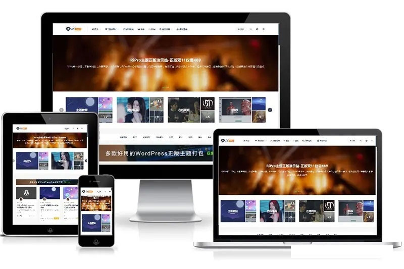 图片素材虚拟资源收费查看下载网站源码 自适应电脑手机端 WordPress主题