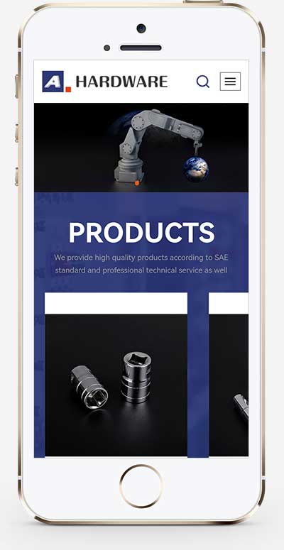 (自适应手机端)响应式五金机械设备外贸网站源码 pbootcms英文外贸网站模板