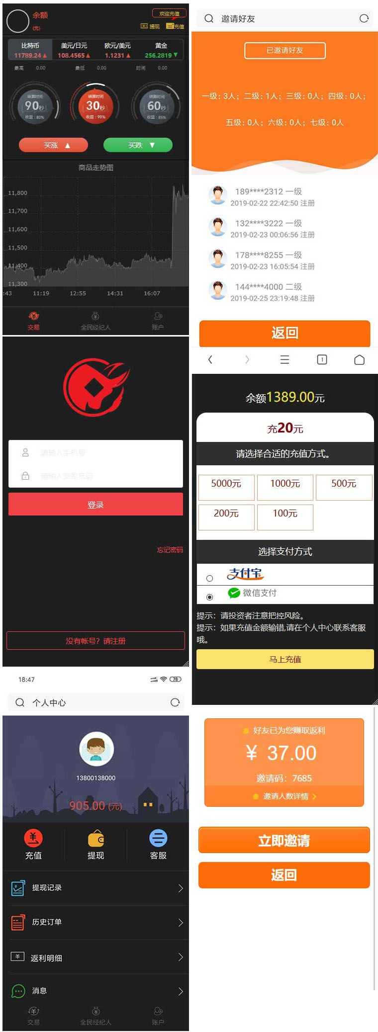 站长亲测 全新界面微交易系统 微盘时间盘风控版源码 站长亲测 全新界面微交易系统 微盘时间盘风控版源码