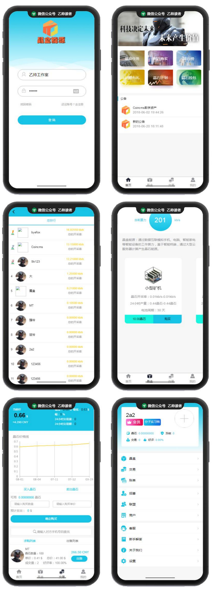 【魔晶挖矿区块链源码】Thinkphp框架开发运营级晶盒数字资产交易超级能源新应用带矿机市场区块链系统源码 【魔晶挖矿区块链源码】Thinkphp框架开发运营级晶盒数字资产交易超级能源新应用带矿机市场区块链系统源码