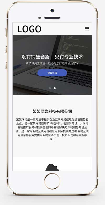 (自适应手机端)SEO优化网络建站公司网站源码 pbootcms网站建设网络科技类模板