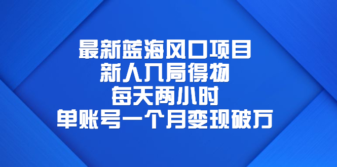 最新蓝海风口项目,新人入局得物,每天两小时,单账号一个月变现破万