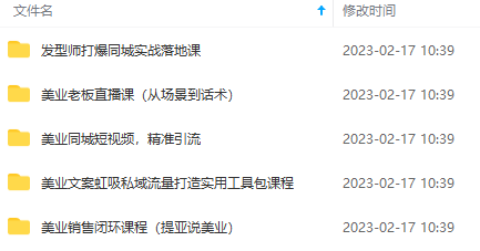 5套·美业短视频运营课 从嘲到话术·精准引流·吸金文案工具·销售闭环等