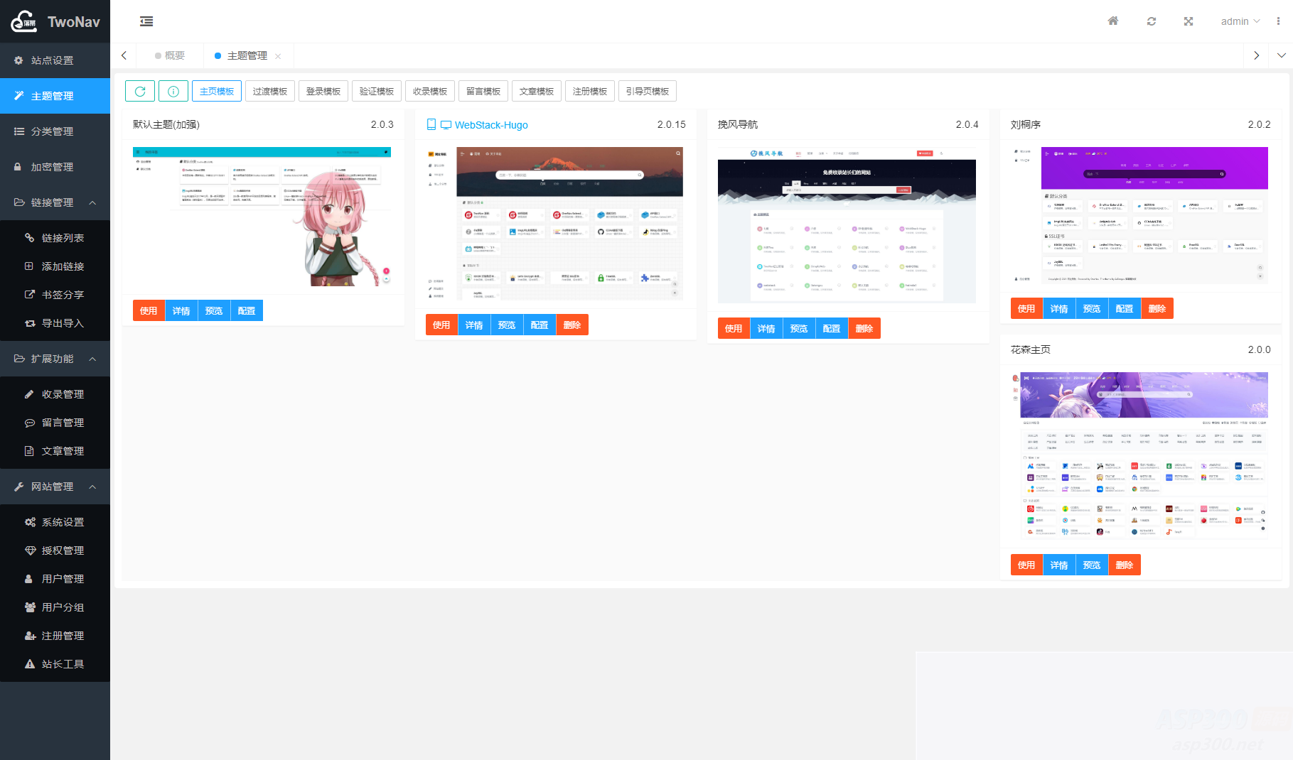全新TwoNav开源网址导航系统源码 | 去授权版