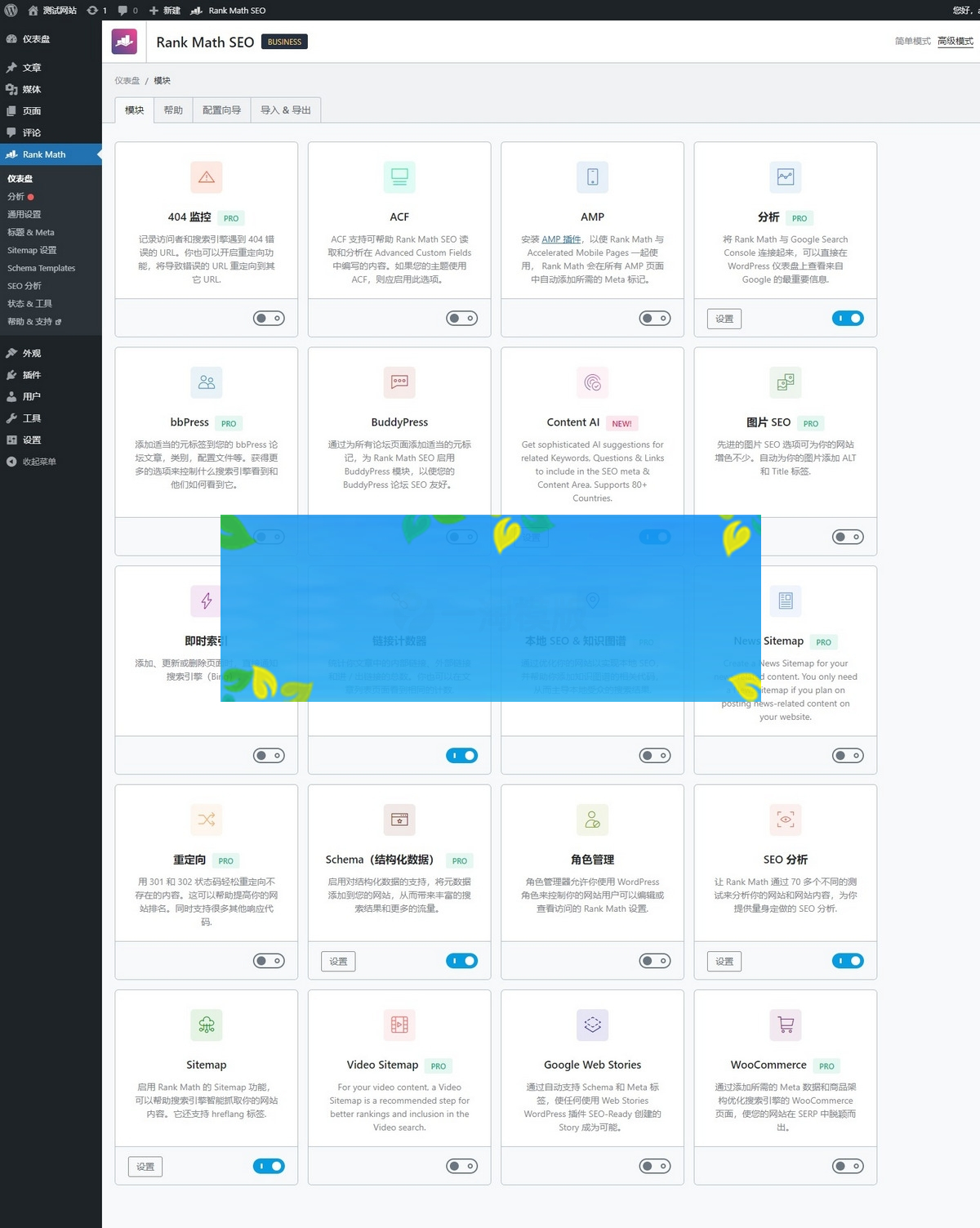 WordPress SEO插件 Rank Math SEO PRO v3.0.3 – 已激活汉化版