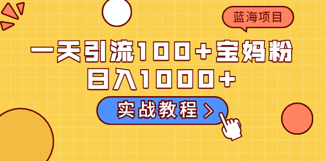 [宝妈粉精准引流与持续变现：揭秘蓝海项目的潜力]