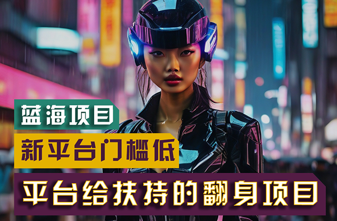 蓝海项目新平台无脑搬运，翻身项目 门槛低 小白也能轻松上手 日入500+