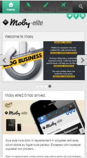 自适应性绿色触屏版手机wap企业网站模板下载 静态模板