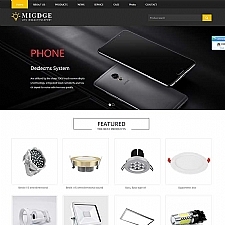 响应式灯具网站源码 灯饰产品英文外贸织梦模板