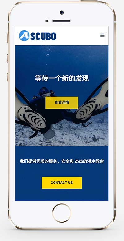 (自适应手机版)水上运动设备织梦模板