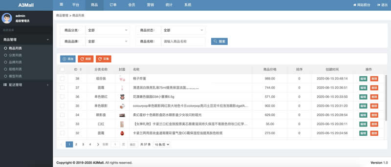A3Mall商城系统 v1.5.4