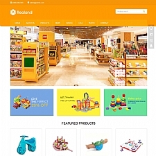 响应式食品百货英文外贸类网站源码 HTML5玩具外贸网站织梦模板